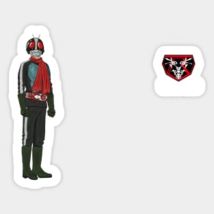 Shin Kamen Rider no.2 - Coatless Sticker